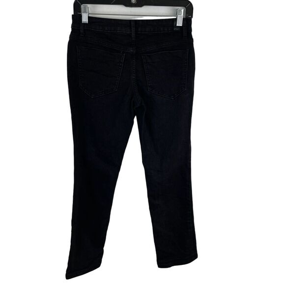 Simply Vera Vera Wang Capri Jeans Womens Size 4P Black Denim Button Fly Mid Rise - Picture 2 of 10